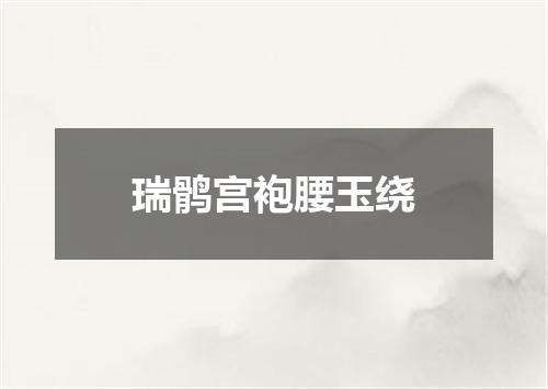 瑞鹘宫袍腰玉绕