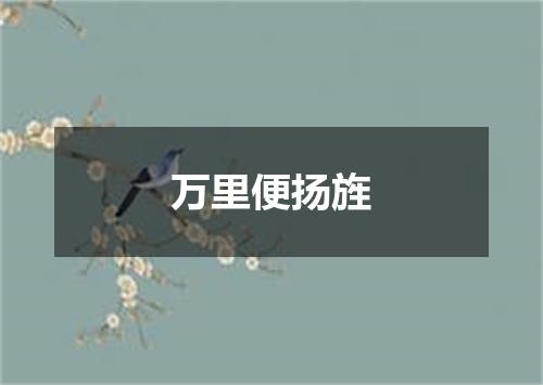万里便扬旌
