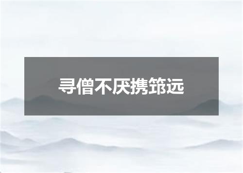 寻僧不厌携筇远