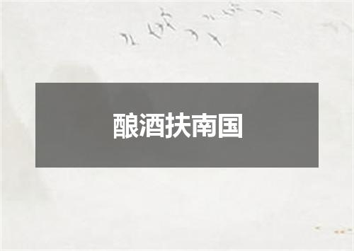 酿酒扶南国