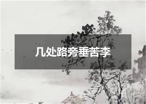 几处路旁垂苦李