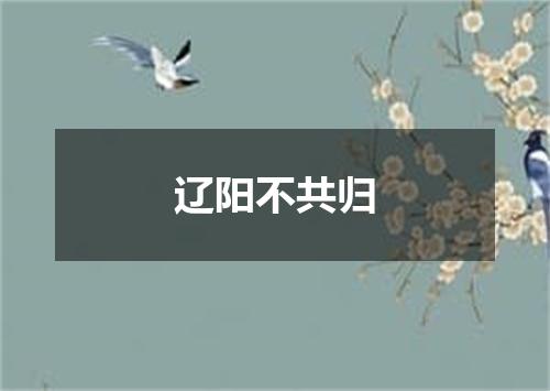辽阳不共归