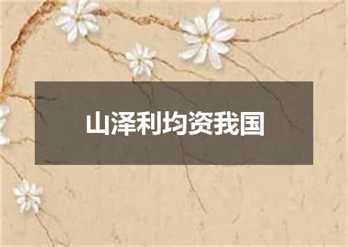 山泽利均资我国