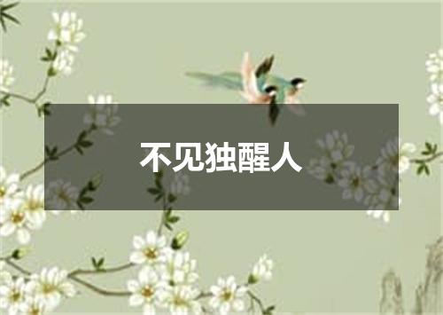 不见独醒人