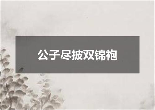 公子尽披双锦袍