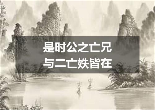 是时公之亡兄与二亡妷皆在