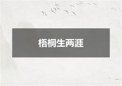 梧桐生两涯