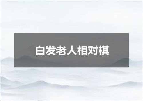 白发老人相对棋