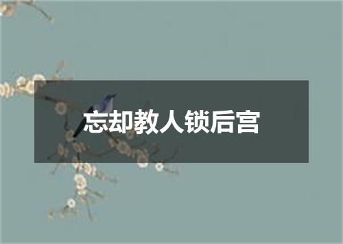 忘却教人锁后宫