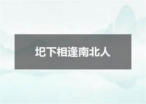 圯下相逢南北人