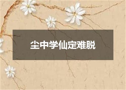 尘中学仙定难脱