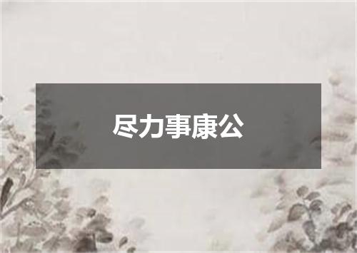 尽力事康公