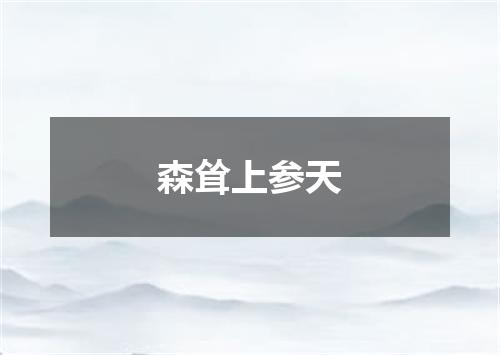 森耸上参天