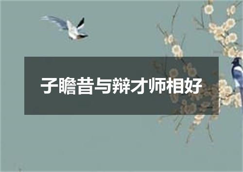 子瞻昔与辩才师相好