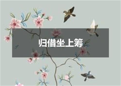 归借坐上筹