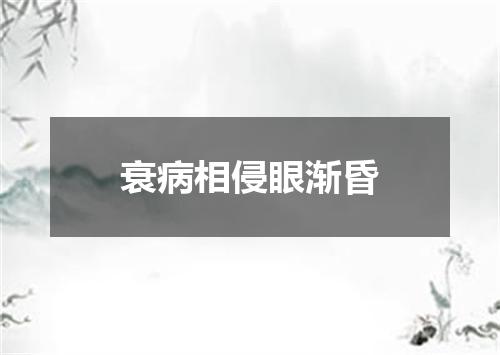 衰病相侵眼渐昏