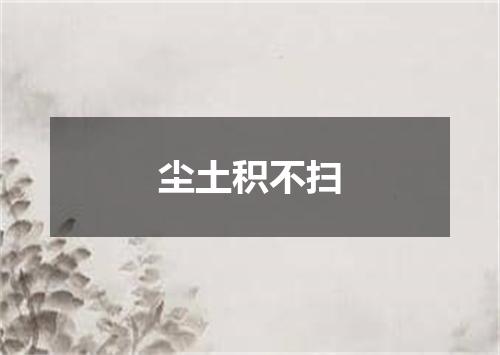 尘土积不扫