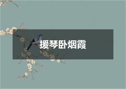 援琴卧烟霞