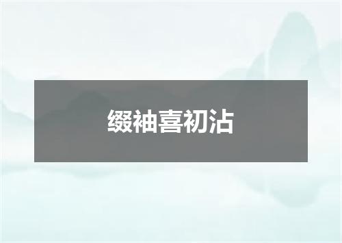 缀袖喜初沾