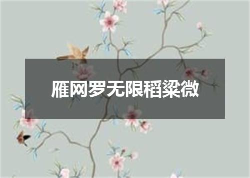 雁网罗无限稻粱微