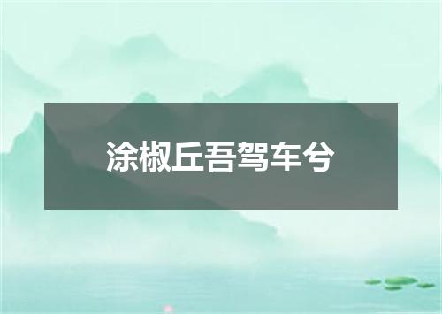涂椒丘吾驾车兮
