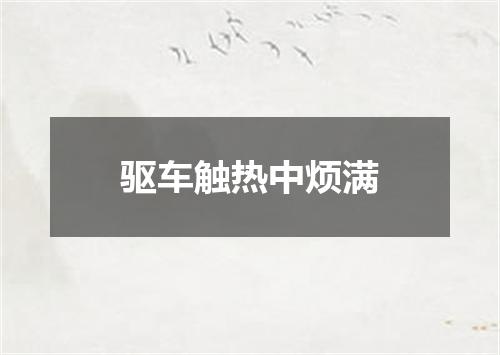 驱车触热中烦满
