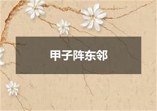 甲子阵东邻