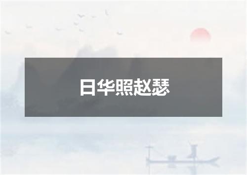 日华照赵瑟