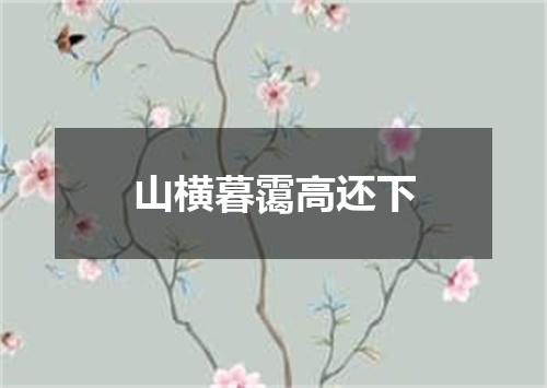 山横暮霭高还下