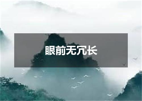 眼前无冗长