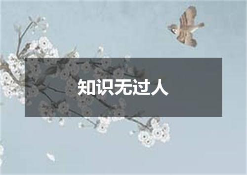 知识无过人