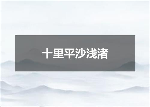 十里平沙浅渚