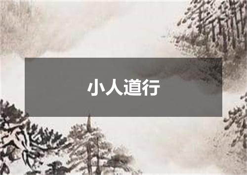 小人道行