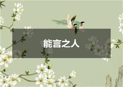 能言之人