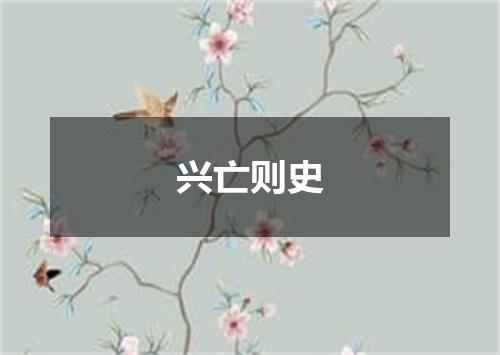 兴亡则史