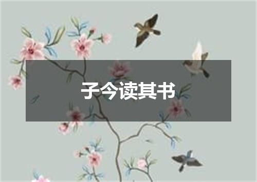 子今读其书