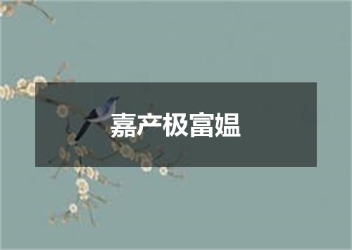 嘉产极富媪