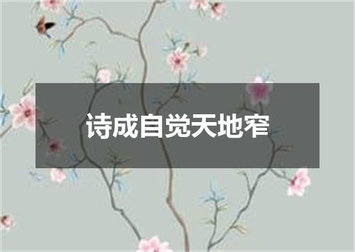 诗成自觉天地窄