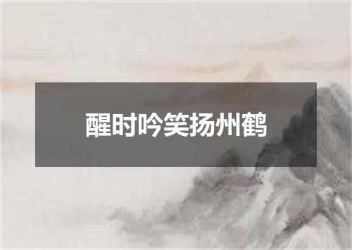 醒时吟笑扬州鹤