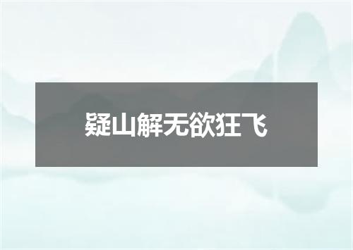 疑山解无欲狂飞