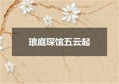 琅庭琛馆五云起