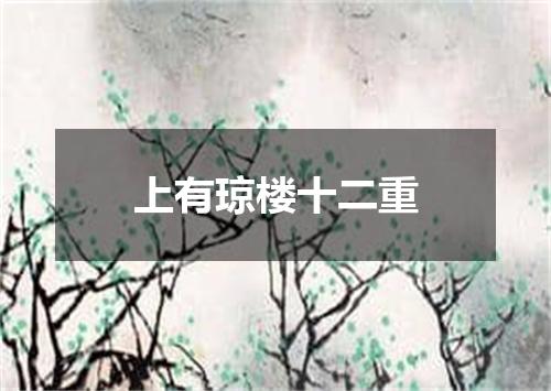 上有琼楼十二重