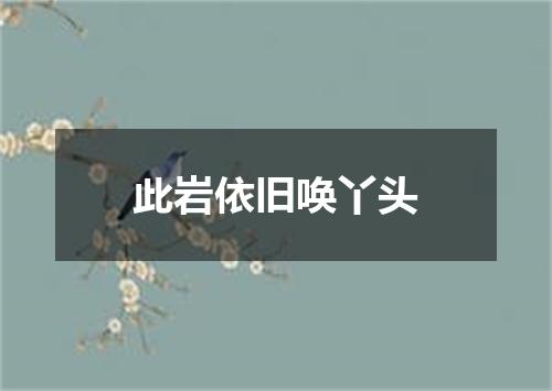 此岩依旧唤丫头
