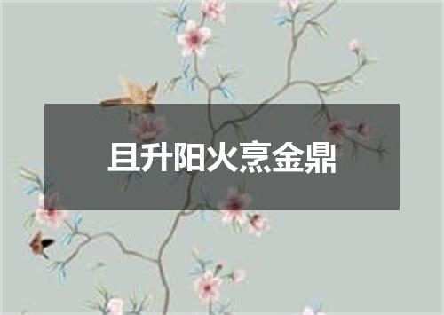且升阳火烹金鼎