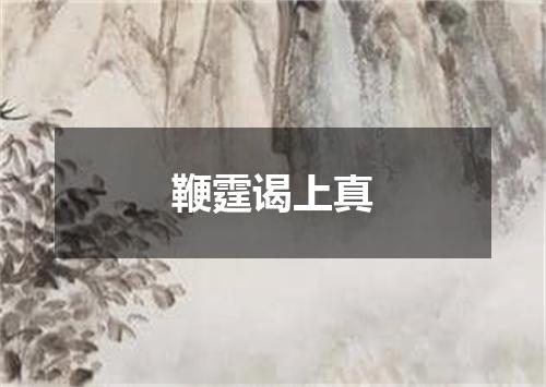鞭霆谒上真