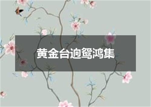 黄金台逈鸳鸿集