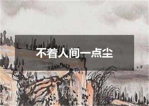 不着人间一点尘