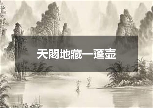 天閟地藏一蓬壶