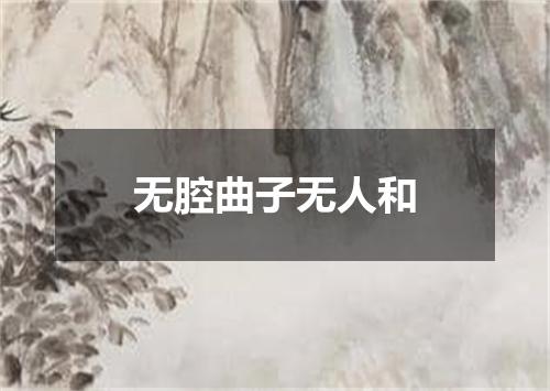 无腔曲子无人和