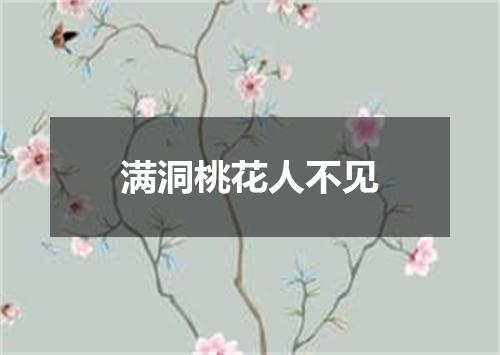 满洞桃花人不见